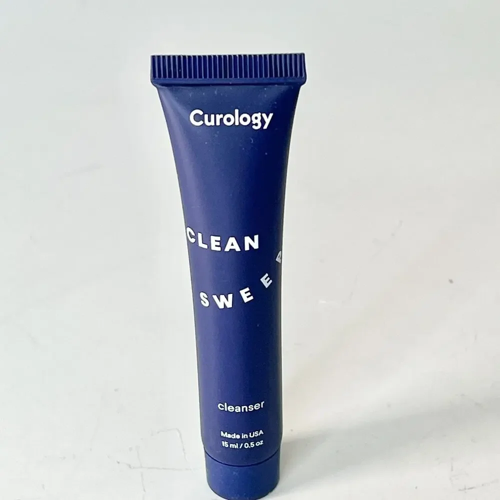 Curology Clean Sweep Cleanser Face Wash Makeup Remover Travel .5 fl oz 15ml NIB